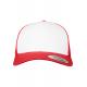 Gorra retro trucker colored front paneles de malla Ref.TTFL6606CF-ROJO BLANCO 