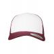 Gorra retro trucker colored front paneles de malla Ref.TTFL6606CF-GRANATE/BLANCO 