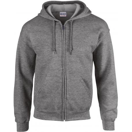 Sudadera heavy blend™ capucha y cremallera hombre