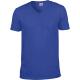 Camiseta de algodón softstyle cuello de pico hombre Ref.TTGI64V00-AZUL REAL