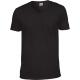 Camiseta de algodón softstyle cuello de pico hombre Ref.TTGI64V00-NEGRO