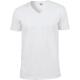 Camiseta de algodón softstyle cuello de pico hombre Ref.TTGI64V00-BLANCO