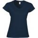 Camiseta de algodón softstyle cuello de pico mujer Ref.TTGI64V00L-ARMADA