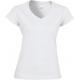 Camiseta de algodón softstyle cuello de pico mujer Ref.TTGI64V00L-BLANCO