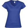 Camiseta de algodón softstyle cuello de pico mujer