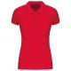 Polo piqué orgánico de mujer Ref.TTK210-RED