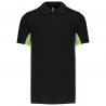 Polo de punto piqué manga corta bicolor hombre