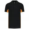Polo de punto piqué manga corta bicolor hombre