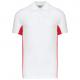 Flag - polo bicolor manga corta Ref.TTK232-BLANCO ROJO