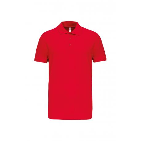 Polo de punto piqué manga corta hombre