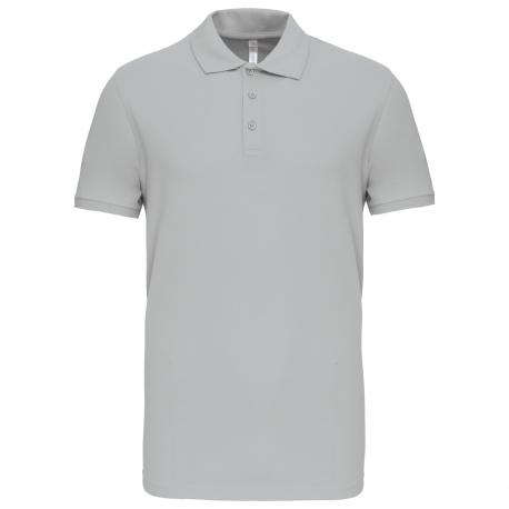 Polo de punto piqué manga corta hombre