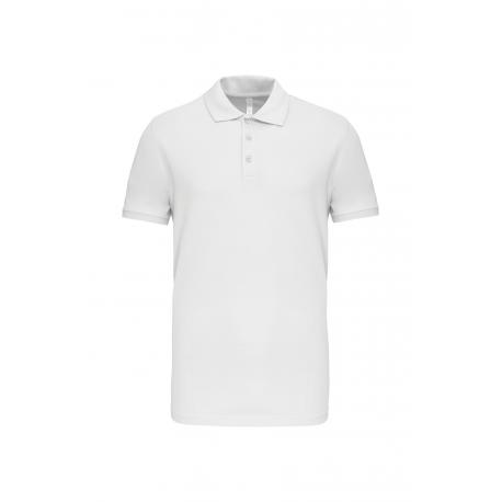 Polo de punto piqué manga corta hombre