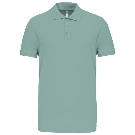 Polo de punto piqué manga corta hombre