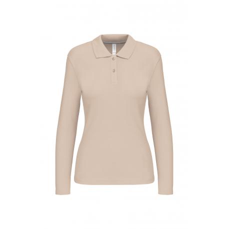 Polo manga larga mujer