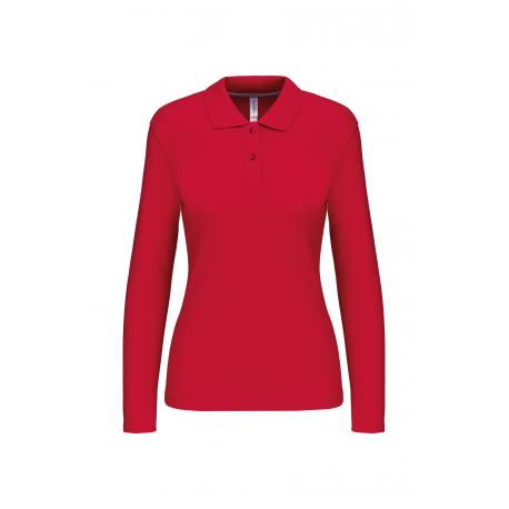 Polo manga larga mujer