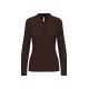 Polo manga larga mujer Ref.TTK244-CHOCOLATE