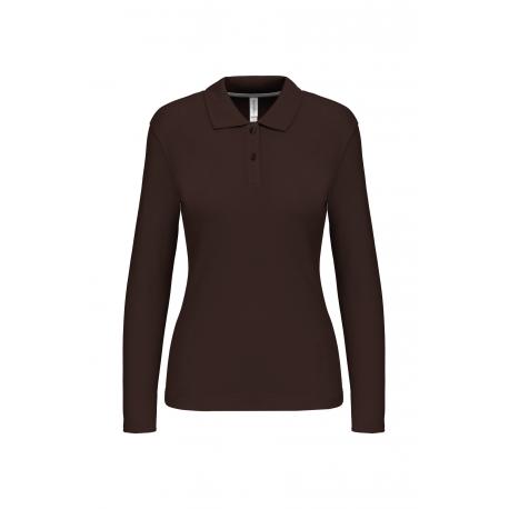 Polo manga larga mujer