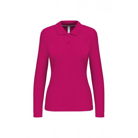 Polo manga larga mujer