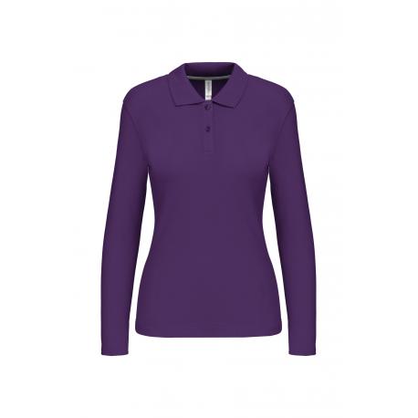 Polo manga larga mujer