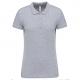 Polo piqué de manga corta de mujer Ref.TTK255-GRAY DE OXFORD