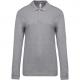 Polo piqué de manga larga de hombre Ref.TTK256-GRAY DE OXFORD