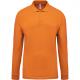 Polo piqué de manga larga de hombre Ref.TTK256-NARANJA