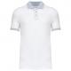 Polo piqué bicolor hombre Ref.TTK258-BLANCO/OXFORD GRIS