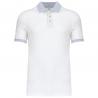 Polo piqué bicolor hombre