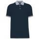 Polo piqué bicolor hombre Ref.TTK258-MARINA/OXFORD GRAY