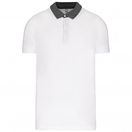 Polo jersey bicolor hombre