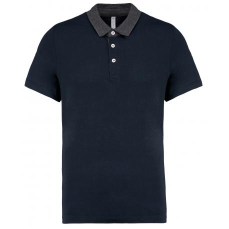 Polo jersey bicolor hombre