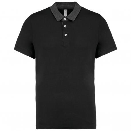 Polo jersey bicolor hombre