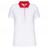 Polo jersey bicolor mujer