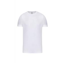 Camiseta de cuello redondo con elastán para hombre