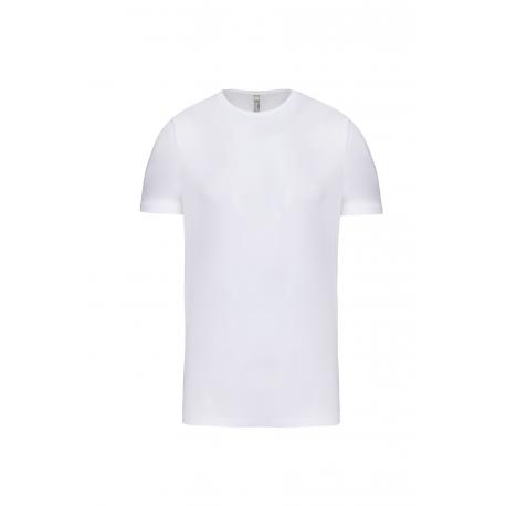 Camiseta de cuello redondo con elastán para hombre