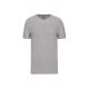 Camiseta de cuello redondo con elastán para hombre Ref.TTK3012-BREZO GRIS CLARO