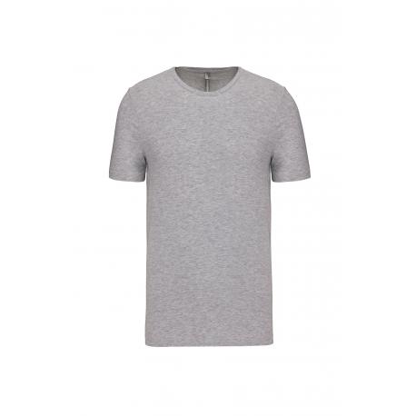 Camiseta de cuello redondo con elastán para hombre