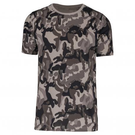 Camiseta de algodón de camuflaje para hombre