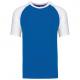Camiseta Baseball bicolor de manga corta Ref.TTK330-AQUA AZUL/BLANCO