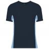 Camiseta de algodón bicolor de manga corta Tiger