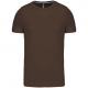 Camiseta de algodón manga corta para hombre Ref.TTK356-CHOCOLATE