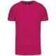 Camiseta de algodón manga corta para hombre Ref.TTK356-FUCSIA