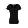 Camiseta de algodón y elastán manga corta mujer