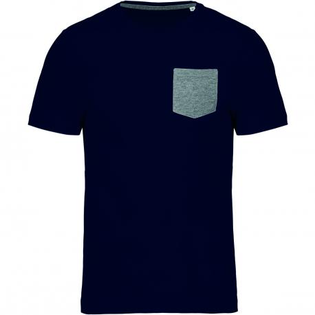 Camiseta de algodón orgánico con bolsillo