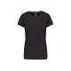 Camiseta de algodón para mujer de manga corta Ref.TTK380-GRIS OSCURO