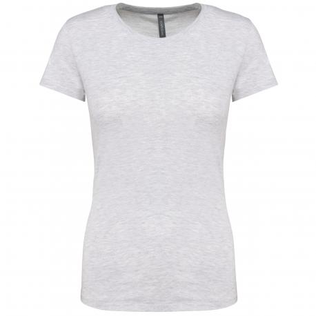 Camiseta de algodón para mujer de manga corta