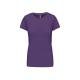 Camiseta de algodón para mujer de manga corta Ref.TTK380-PURPURA