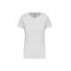 Camiseta de algodón para mujer de manga corta Ref.TTK380-BLANCO