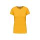 Camiseta de algodón para mujer de manga corta Ref.TTK380-AMARILLO