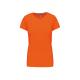 Camiseta de algodón para mujer de manga corta Ref.TTK380-NARANJA